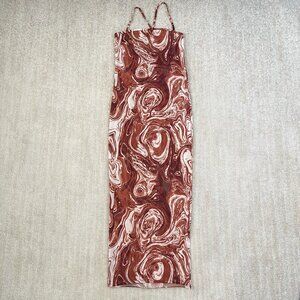 Shein Sheer Mesh Column Summer Maxi Dress M / 6